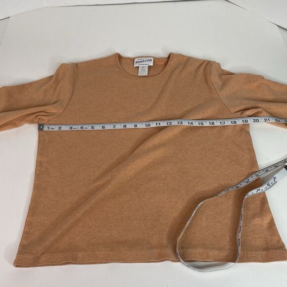Pendleton Sweater Womens Large, Orange, Long Sleeve, Round Neck, Cotton - Picture 5 of 7